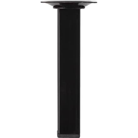 Duraline Meubelpoot Vierkant Staal 2,5x2,5x15cm Zwart