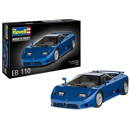 Revell Modelbouwpakket Auto - 07353 Bugatti EB 110 - Italiaanse Supercar - Auto Plastic - 1:24 - Modelbouw