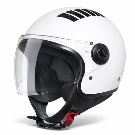 VINZ Como Jethelm Wit - Scooterhelm & Motorhelm & Brommerhelm Retro - Wit - L