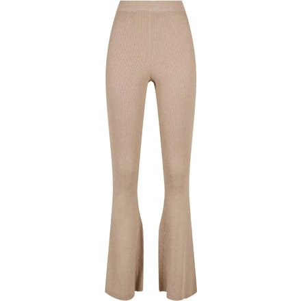Urban Classics - Rib Knit Bootcut Legging - 4XL - Creme