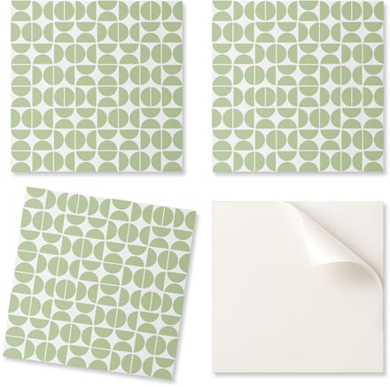 Pak zelfklevende vinyltegels met abstract cirkelpatroon 9x30x30 cm
