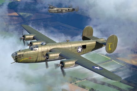 HobbyBoss Modelbouwpakket Vliegtuigen - 81775 Consolidated US-B-24D Liberator - Propeller Vliegtuig Plastic - 1:48 - Modelbouw