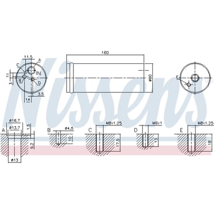 Droger, airconditioningsysteem NISSENS 95524