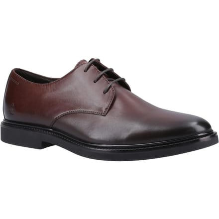 Hush Puppies Kye Leren Herenschoenen Chocolade Veterschoen