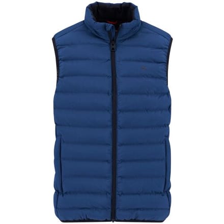 Fynch-Hatton Body-Warmer Lightweight Solid Color Harbor Blue / male