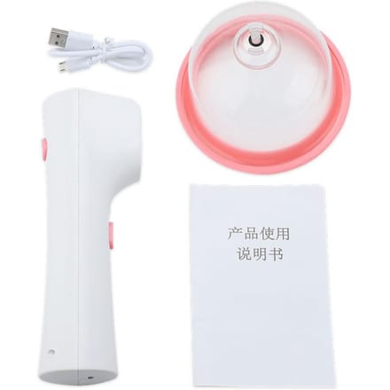 Elektrische Zuignappen Borstvergroting Massager Borst Tepel Massager Borstomvang Ontwikkelaar Verzorging S pink