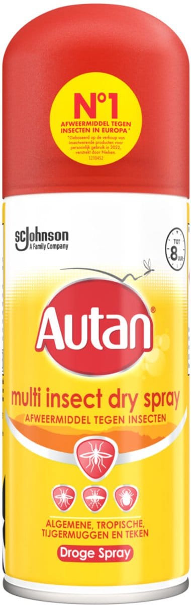 Autan - Multi Insect Dry Spray - 25% Deet - Travel Size - 100 ML