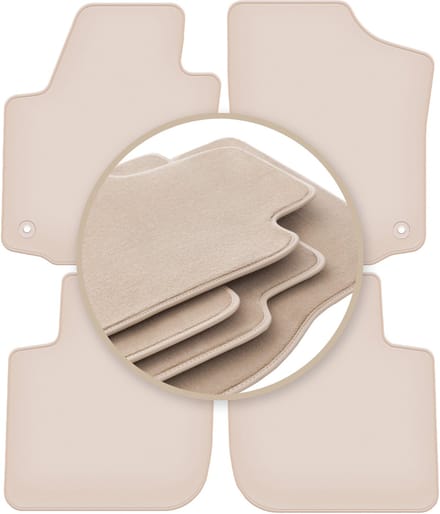 PREMIUM beige vloermatten voor: Seat Toledo IV sedan 2012-