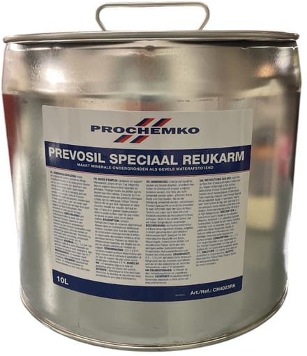 Mathys Prevosil Speciaal reukarm - Hydrofobeer middel voor minerale bouwstoffen - 10 L - kleurloos