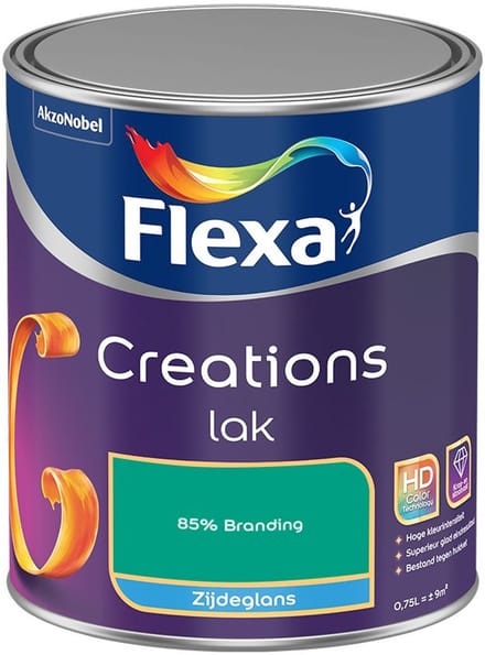 Flexa - Creations Lak Zijdeglans - 85% Branding - Mengverf - 750 Ml