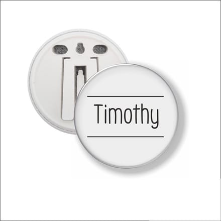 Button Met Clip 58 MM - Timothy