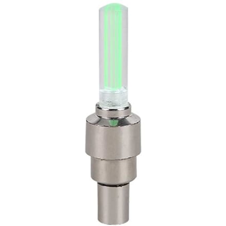 Phare avant de bicyclette YWEI - LED néon pour rayons de vélo - éclairage arrière de roue de moto - vert vert