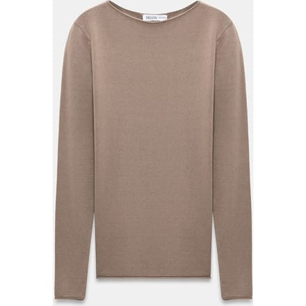 Dames Ribbels Boothals Slim-fit Trui