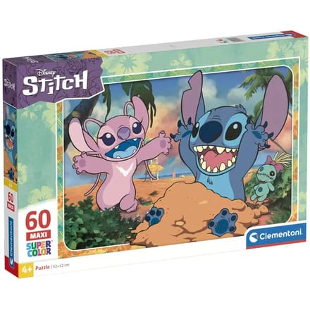 Clementoni - Puzzel - 60 Stukjes - Lilo & Stitch - Puzzel Voor Kinderen - Supercolor