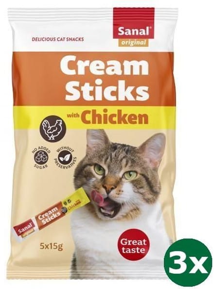 Sanal cream sticks kat kip 3x 5x15 gr