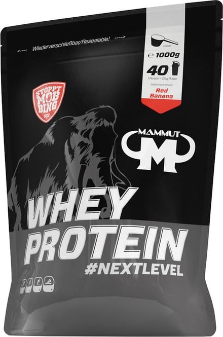 Mammut Whey Protein (1000g) Red Banana - Eiwitten - Wei-eiwit concentraat