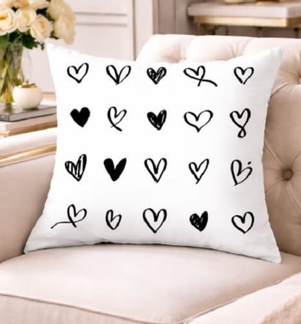 Black & White Living Collection Kussenhoes - 45 x 45 cm