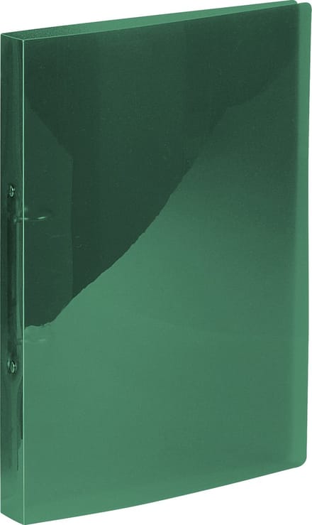 Kangaro ringband - A4 - 2-rings - PP - rugbreedte 16mm - transparant groen