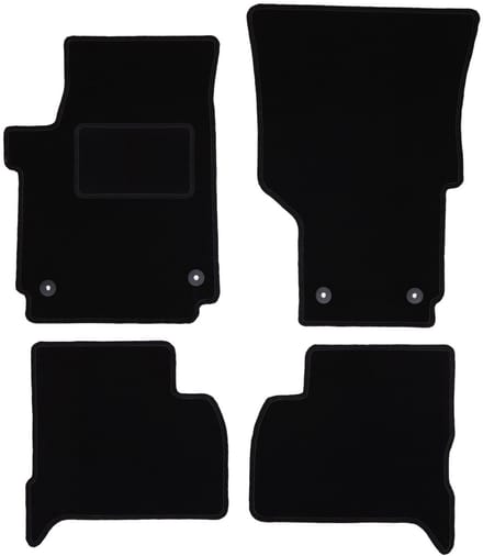 Zwarte veloursmatten voor: Volkswagen Amarok pick-up (2010-)