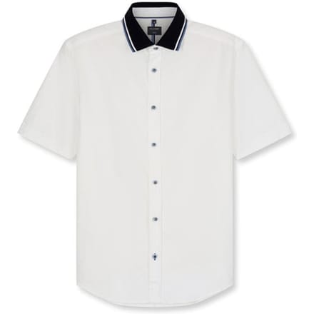 OLYMP Casual Overhemd, Regular Fit, Polo Krag, Wit