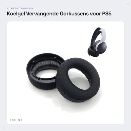 Dailygoods - Koelgel Vervangende Oorkussens voor PS5 Headset