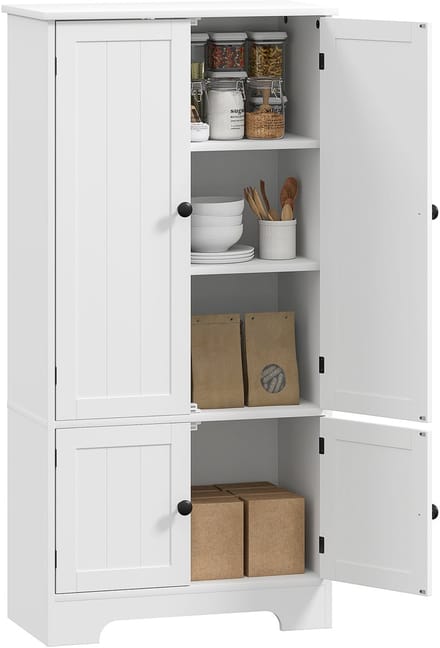 HOMCOM-Keukenkast-MDF-58,2x30x123cm-Wit