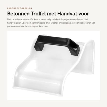 Betonnen Troffel met Handvat voor Tuinprojecten en Landschapsontwerpen