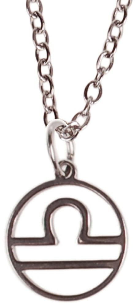Kinderketting Zilverkleurig 45cm - Hangertje Sterrenbeeld RVS - Weegschaal