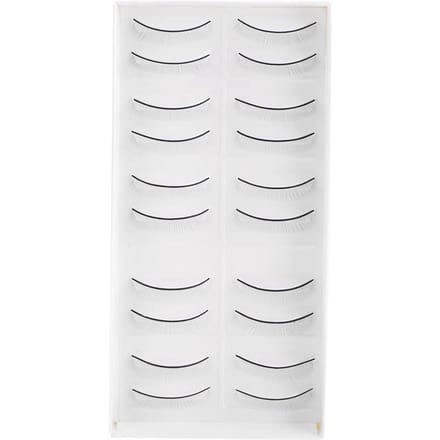 10 Paar Oefenwimpers Valse Wimpers voor Wimperextensions Grafting Training Oogmake-up wit
