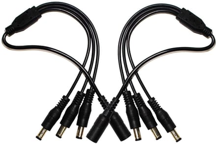 DC Power Splitter Cable 1 naar 2 - 5.5mm x 2.1mm voor CCTV Camera's