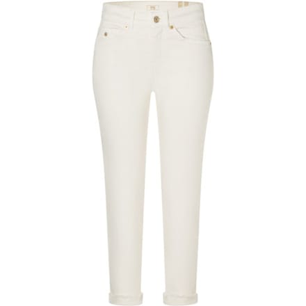 MAC Jeans rich cropped fringe ecru