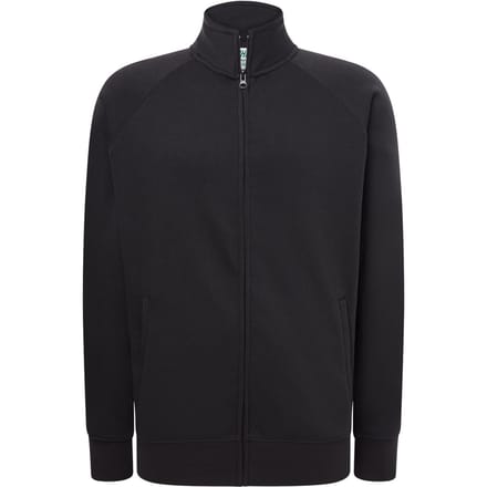 JHK Uniseks effen sweater met rits voor volwassenen (Houtskool)