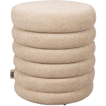 Dutchbone Fern Poef Beige