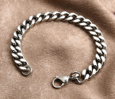 Style King - RVS Gourmette Schakelarmband - 21cm - 10mm