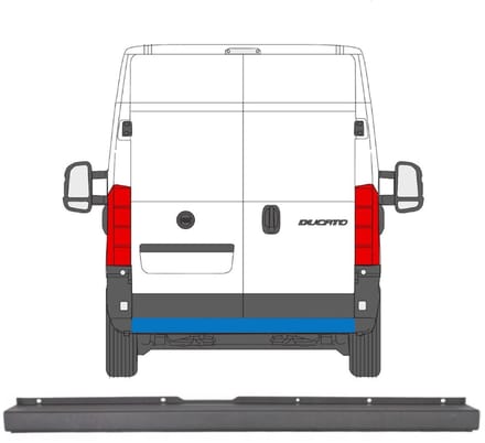 Achterbumper voor Peugeot Boxer 2006-2018