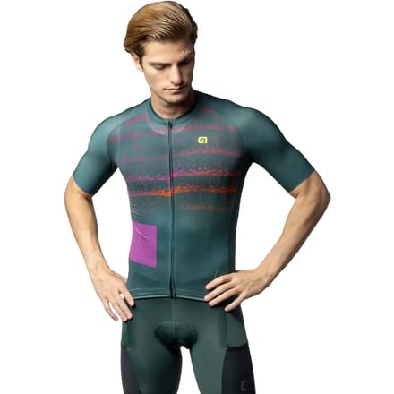 Ale Creek Korte Mouw Wielertrui Groen M Man
