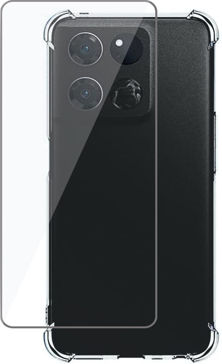 Hoesje geschikt voor OnePlus Ace Transparant met Screenprotector Set - Gehard Glas Tempered Glass Screen Protector