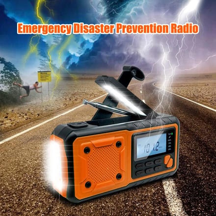 Draagbare Noodradio Buiten Handkurbelradio Opwindbare Zaklamp Radio 4000mAh Powerbank