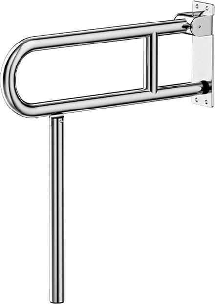 Opklapbare Handgreep - Badkamer Beugel - Veiligheid Verhogen - Ruimtebesparend Ontwerp - 70cm - Zilver