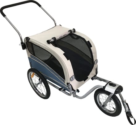 Topmast Honden Fietskar SKY Jogger Opbouwbaar Blauw - Medium
