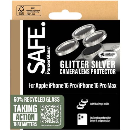 SAFE by PanzerGlass Camera Lens Protector geschikt voor Apple iPhone 16 Pro / 16 Pro Max