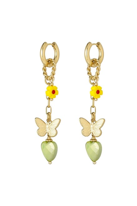 Oorbellen twinkle charm - Groen