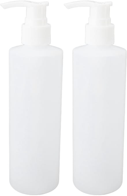 Dailygoods- Pompfles 250 ml - Hervulbare Zeepdispenser - Pompflessen - Massageolie/Pompflessen - 2 Stuks - Efficiënt Doseren - Dispenserfles