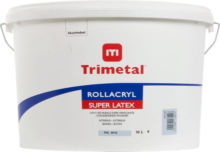 Trimetal Rollacryl Superlatex - Wit 9010 10L