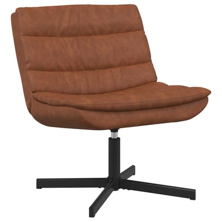 vidaXL - Draaistoel - Bruin - 63 - x - 75 - x - 76 - cm - Antiek - PU