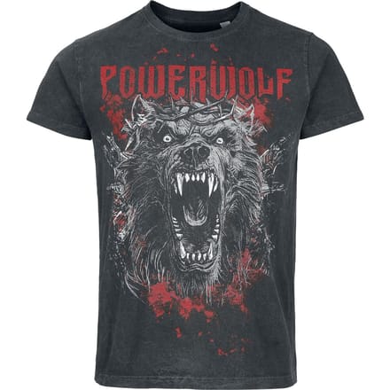 Powerwolf Chaos Heren T-shirt - donkergrijs - M