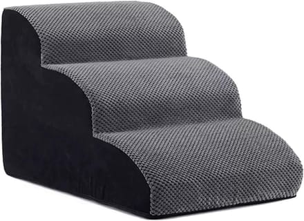 Hondenhelling - Huisdierentrap - Hoger Plaats Bereiken - Stevig Bodemsteun - 40 cm Breed - Grijs