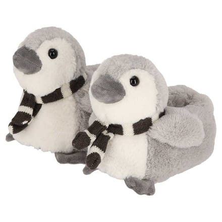 Pantoffels Meisjes - Pinguïn - Grijs / 33/34