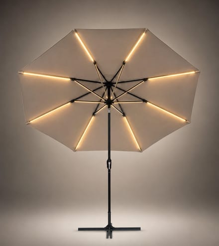 SenS Line 2206-OW-S Parasol met Ledverlichting door Solar..