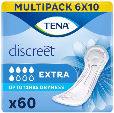 TENA Discreet Extra – verbanden voor matig urineverlies – 60 stuks